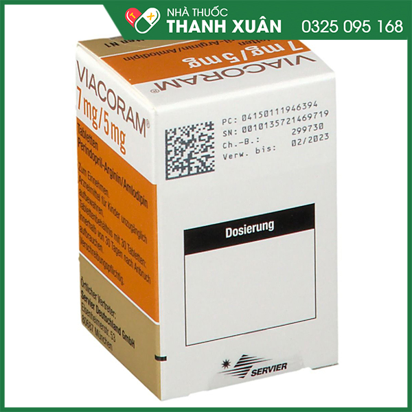 Thuốc Viacoram 7mg/5mg dùng trong tăng huyết áp vô căn